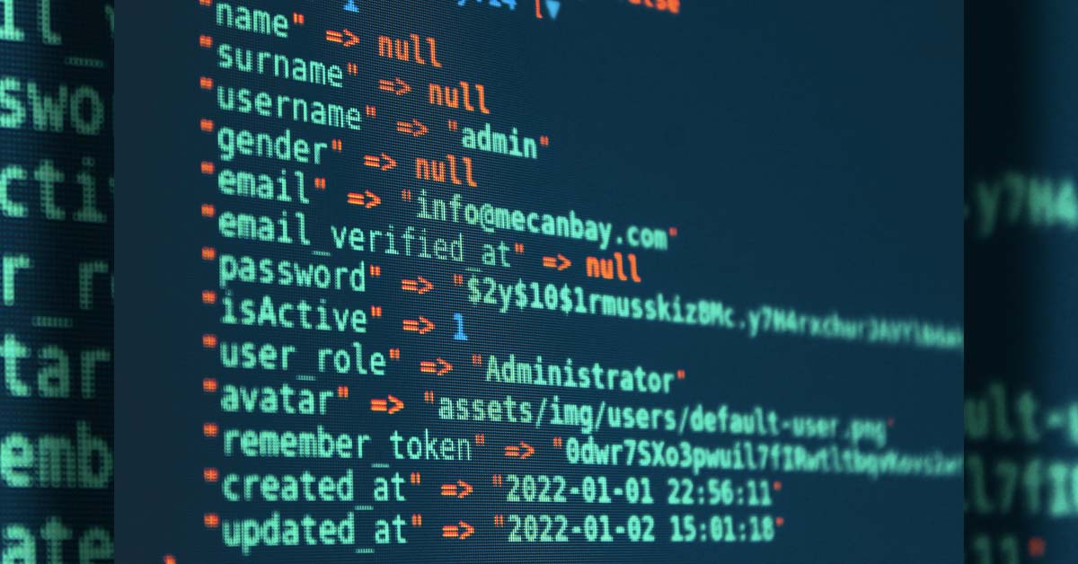 Servers and person working on computer